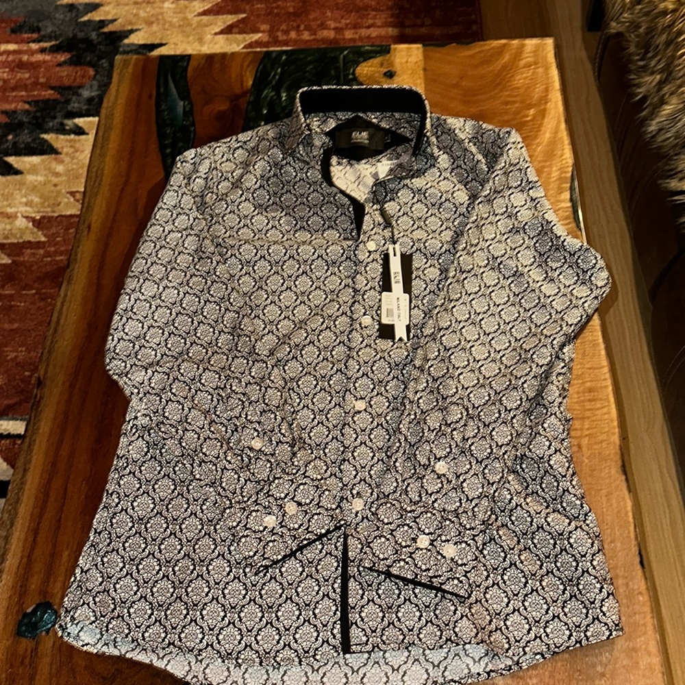 NWT ELIE BALLEH ladies ls blouse 16/ but fits like a large